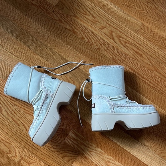 Free People MOU Lunar Landing Snow Platform Boots Size/38 - US 7 - Picture 7 of 16